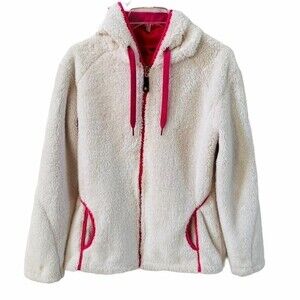 Killtec Fleece Hooded Windproof Jacket in White 14